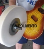 Disco Plissado Natural 20CM - Lustro Resina Acrílico Lanterna Viseira Farol Display - Imagem 3