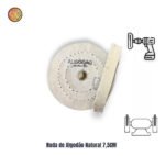 Roda Algodão 7,5cm - Espelhamento de Metais Aluminio Inox / Polimento Acrilico Lanterna Farol Fornitura - Imagem 2