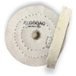 Roda Algodão 7,5cm - Espelhamento de Metais Aluminio Inox / Polimento Acrilico Lanterna Farol Fornitura