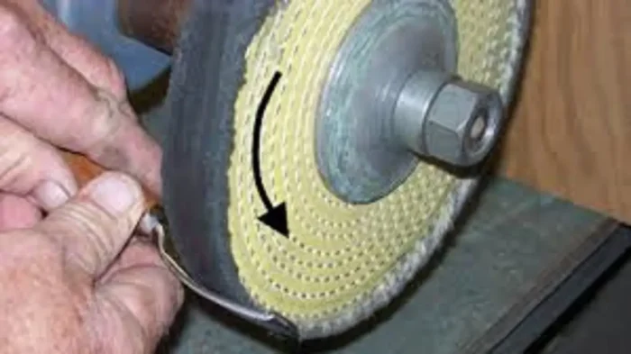 Roda Algodão Amarelo 30cm - Brilho Espelhamento Faca Inox Ferro Alumínio Cubas Ourives Fornitura - Imagem 3