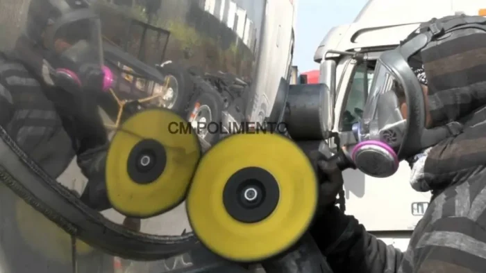 Roda Algodão Amarelo 30cm - Brilho Espelhamento Faca Inox Ferro Alumínio Cubas Ourives Fornitura - Imagem 4