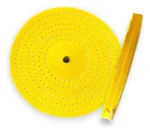 Roda Algodão Amarelo 15cm - Brilho Espelhamento Faca Inox Ferro Alumínio Cubas Ourives Fornitura