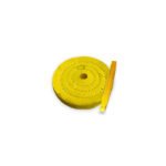 Roda Algodão Amarelo 10cm - Brilho Espelhamento Faca Inox Ferro Alumínio Cubas Ourives Fornitura