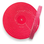 Roda de Algodão Rosa 30cm - Corte Polimento Metais Alumínio Inox Rodas Tanque Automotivo Baú