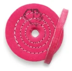 Roda de Algodão Rosa 10cm - Corte Polimento Metais Alumínio Inox Rodas Tanque Automotivo Baú