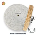 Roda Transisal 30cm - Tirar Riscos Polimento Inox Aluminio Cubas Ferro Faca Tanque Rodas Armas - Imagem 2