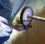 Roda Brim 10cm - Alto Brilho Alumínio Inox Metal Armas Cobre Faca Rodas Latão Ferramentas Carro Baú - Imagem 5