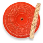 Roda Transisal Vermelho 40cm - Tirar Riscos Corte Inox Aluminio Ferro Metais Tanque Rodas Armas
