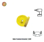 Roda Transisal Amarelo 7,5cm - Tirar Riscos Corte Inox Aluminio Ferro Metais Tanque Rodas Armas - Imagem 2