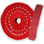 Roda de Algodão Vermelho 7,5cm – Corte Polimento Metais Alumínio Inox Rodas Tanque Automotivo Baú