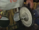 Roda Transisal 40cm - Tirar Riscos Polimento Inox Aluminio Cubas Ferro Faca Tanque Rodas Armas - Imagem 6