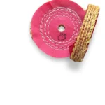 Roda Transisal Rosa 10cm - Tirar Riscos Marcas Corte Inox Aluminio Ferro Metais Tanque Rodas Armas