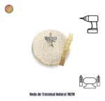 Roda Transisal 10cm - Tirar Riscos Polimento Inox Aluminio Cubas Ferro Faca Tanque Rodas Armas - Imagem 2