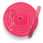 Roda de Algodão Rosa 15cm - Corte Polimento Metais Alumínio Inox Rodas Tanque Automotivo Baú