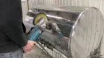 Roda Transisal Amarelo 15cm - Tirar Riscos Corte Inox Aluminio Ferro Metais Tanque Rodas Armas - Imagem 6
