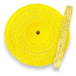 Roda Transisal Amarelo 20cm - Tirar Riscos Corte Inox Aluminio Ferro Metais Tanque Rodas Armas