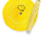 Roda Transisal Amarelo 15cm - Tirar Riscos Corte Inox Aluminio Ferro Metais Tanque Rodas Armas