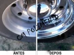 Roda Transisal 30cm - Tirar Riscos Polimento Inox Aluminio Cubas Ferro Faca Tanque Rodas Armas - Imagem 9