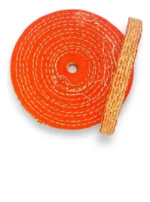 Roda Transisal Vermelho 15cm - Tirar Riscos Corte Inox Aluminio Ferro Metais Tanque Rodas Armas