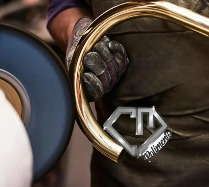 Roda Brim 25cm - Alto Brilho Alumínio Inox Metal Armas Cobre Faca Rodas Latão Ferramentas Carro Baú - Imagem 4