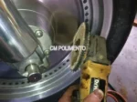 Roda Lona 30cm - Polimento Pesado Corte Metais em Geral Aço Ferro Moveis da Jardim Chapa Metais - Imagem 10