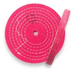 Roda de Algodão Rosa 25cm - Corte Polimento Metais Alumínio Inox Rodas Tanque Automotivo Baú