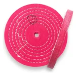 Roda de Algodão Rosa 25cm - Corte Polimento Metais Alumínio Inox Rodas Tanque Automotivo Baú