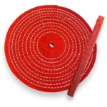 Roda de Algodão Vermelho 50cm - Corte Polimento Metais Alumínio Inox Rodas Tanque Automotivo Baú