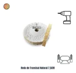 Roda Transisal 7,5cm - Tirar Riscos Polimento Inox Aluminio Cubas Ferro Faca Tanque Rodas Armas - Imagem 2