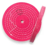 Roda de Algodão Rosa 20cm - Corte Polimento Metais Alumínio Inox Rodas Tanque Automotivo Baú
