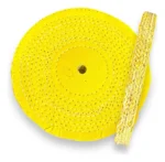 Roda Transisal Amarelo 40cm - Tirar Riscos Corte Inox Aluminio Ferro Metais Tanque Rodas Armas