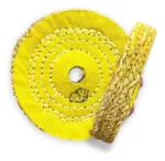 Roda Transisal Amarelo 10cm - Tirar Riscos Corte Inox Aluminio Ferro Metais Tanque Rodas Armas