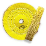Roda Transisal Amarelo 10cm - Tirar Riscos Corte Inox Aluminio Ferro Metais Tanque Rodas Armas