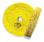 Roda Transisal Amarelo 7,5cm - Tirar Riscos Corte Inox Aluminio Ferro Metais Tanque Rodas Armas