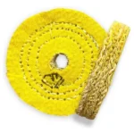 Roda Transisal Amarelo 7,5cm - Tirar Riscos Corte Inox Aluminio Ferro Metais Tanque Rodas Armas