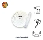 Roda Flanela 15cm - Lustro Final em Metais Acrílico Madeira Resina Jóias Plástico Carros Tanque - Imagem 2