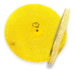 Roda Transisal Amarelo 30cm - Tirar Riscos Corte Inox Aluminio Ferro Metais Tanque Rodas Armas