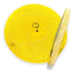 Roda Transisal Amarelo 30cm - Tirar Riscos Corte Inox Aluminio Ferro Metais Tanque Rodas Armas
