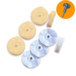 Kit 372 - 7 Peças Micro Retifica 5cm Polimento Lustro Relógios Jóias Alianças Pequenas Áreas