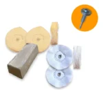Kit 373 - 6 Peças Micro Retifica 5cm Massa Bege Relógios Jóias Alianças Relógios SemiJóias Pequenas Áreas