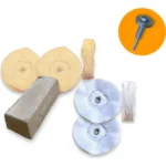 Kit 373 - 6 Peças Micro Retifica 5cm Massa Bege Relógios Jóias Alianças Relógios SemiJóias Pequenas Áreas