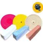 Kit 375 - 7 Peças Boinas 20cm Massas Grandes Aluminio Inox Metais Arreio Sela Fivela Tanque Rodas Barcos