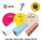 Kit 375 - 7 Peças Boinas 20cm Massas Grandes Aluminio Inox Metais Arreio Sela Fivela Tanque Rodas Barcos - Imagem 2
