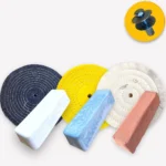 KIT 368 - 7 Peças Boinas 25cm Polimento Brilho Espelhamento Aluminio Inox Metais Sela Arreio Armas Tanque Frisos Rodas