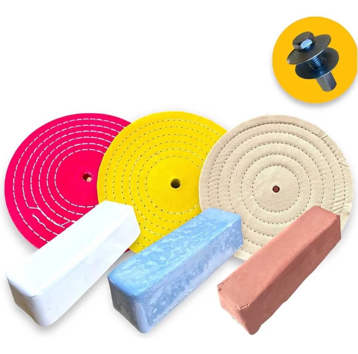D_NQ_NP_2X_884637-MLB83376645836_042025-F-kit-374-25cm-polimento-espelhamento-aluminio-inox-caminhao-1.webp Kit 374 - 7 Peças Boinas 25cm Metais Inox Aluminio Arreio Sela Tanque Rodas Facas Armas Ferramentas - Imagem 1