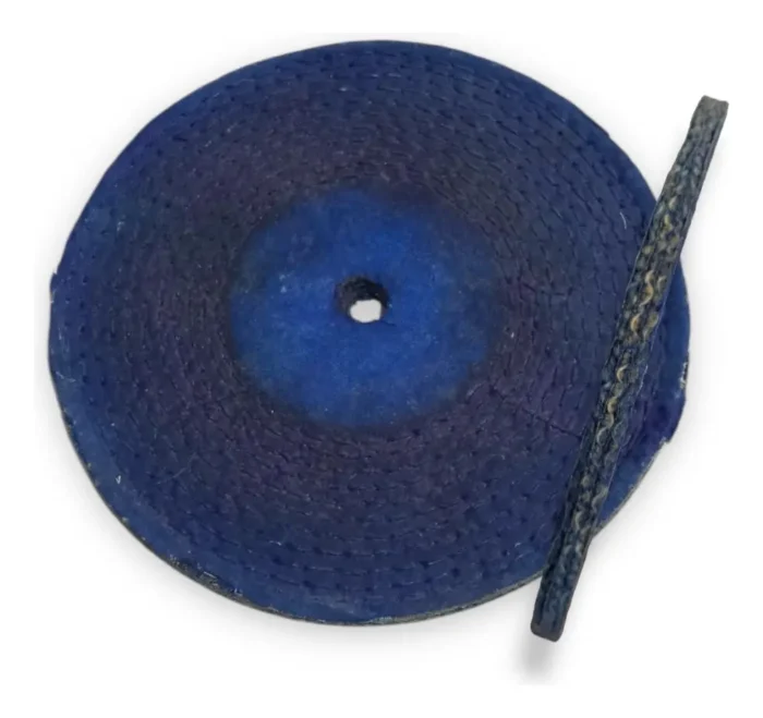 Roda Transisal Azul Resinado Duro 20CM - Expessura 10mm - Corte Riscos Polimento - Imagem 4