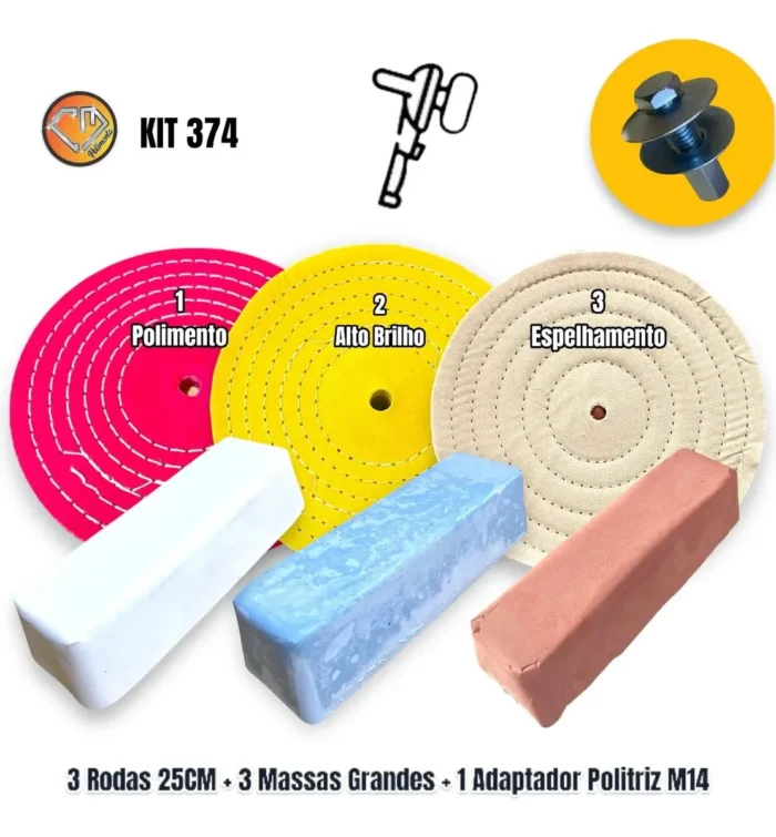 Kit 374 - 7 Peças Boinas 25cm Metais Inox Aluminio Arreio Sela Tanque Rodas Facas Armas Ferramentas - Imagem 2