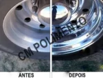 Kit 360 - 3 Boinas 15cm Polimento Metais Aluminio Inox Armas Sela Latão Rodas Baús Facas - Imagem 9