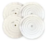 Kit 338 - 2 Algodão e 2 Flanela 50cm Polimento Acabamento Acrilico Madeira Plastico Farol Retrovisores Vizeira