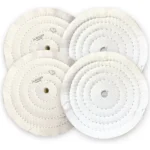 Kit 338 - 2 Algodão e 2 Flanela 50cm Polimento Acabamento Acrilico Madeira Plastico Farol Retrovisores Vizeira